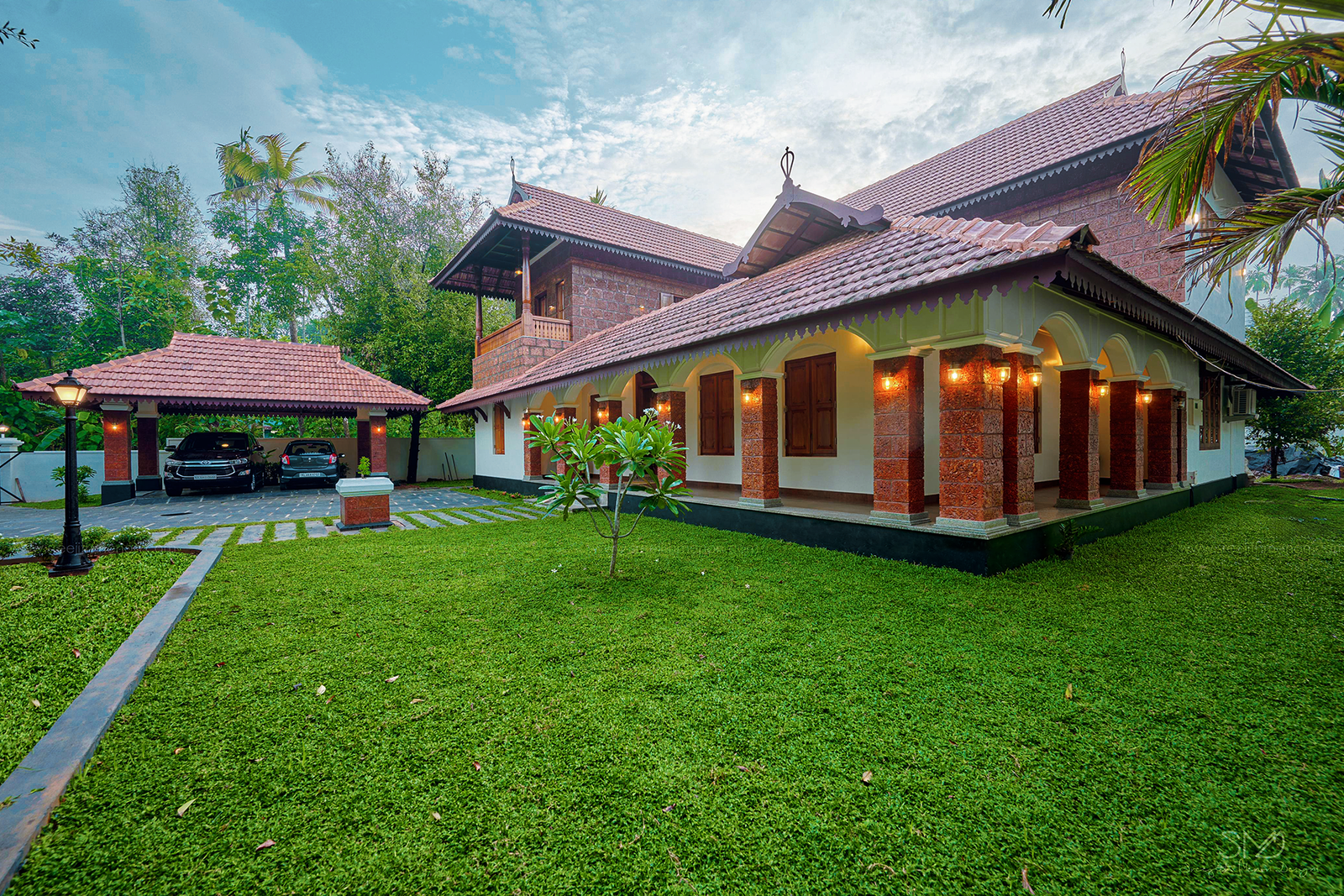 Classic Kerala Home with Beautiful Landscape